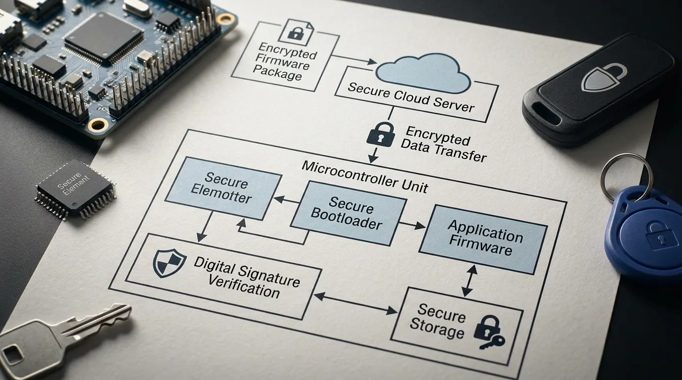 Mikrodenetleyicilerde Güvenli OTA Firmware Güncelleme Mimarisi