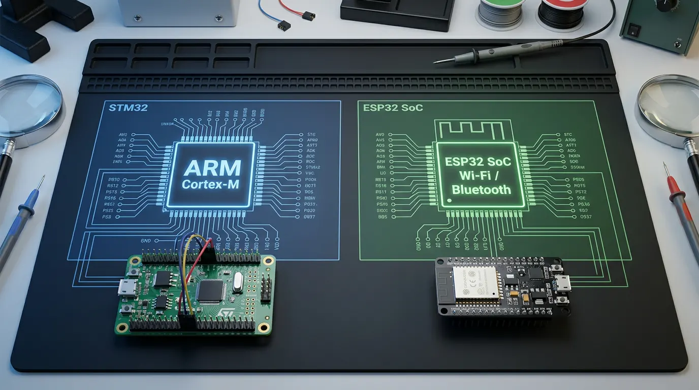 STM32 ve ESP32 Karşılaştırması: Performans ve Maliyet Analizi